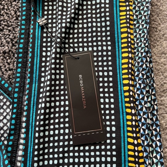 BCBGMaxAzria Golden Citron Wrap Asymmetrical Dress - Picture 4 of 5